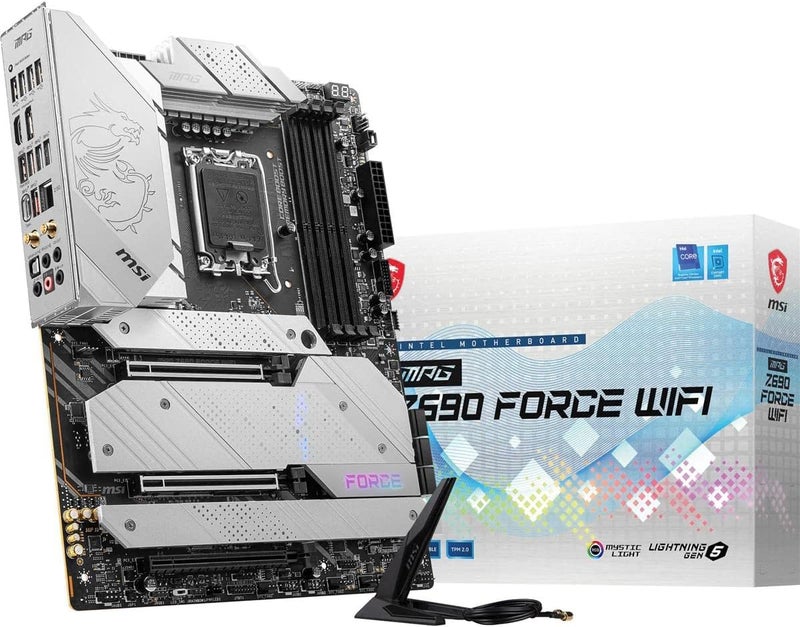 MSI Z690 Force WiFi Gaming Motherboard (ATX, 12th Gen Intel Core, LGA 1700 Socket, DDR5, PCIe 4, CFX, M.2 Slots, Wi-Fi 6E) - Image 3